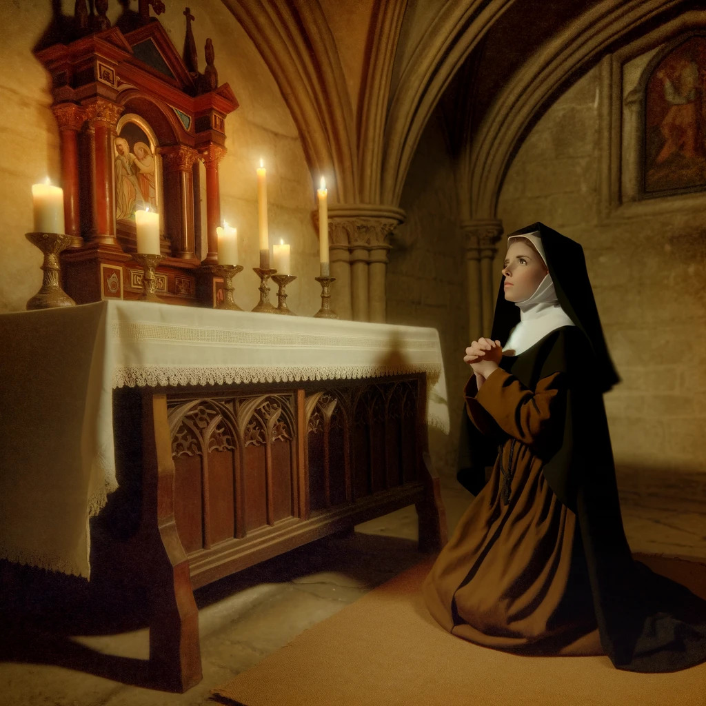 Sister Eugenia in contemplation